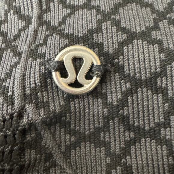 Lululemon In The Flow Crop II Heathered Deep Coal Legging Size 4 - Picture 5 of 9